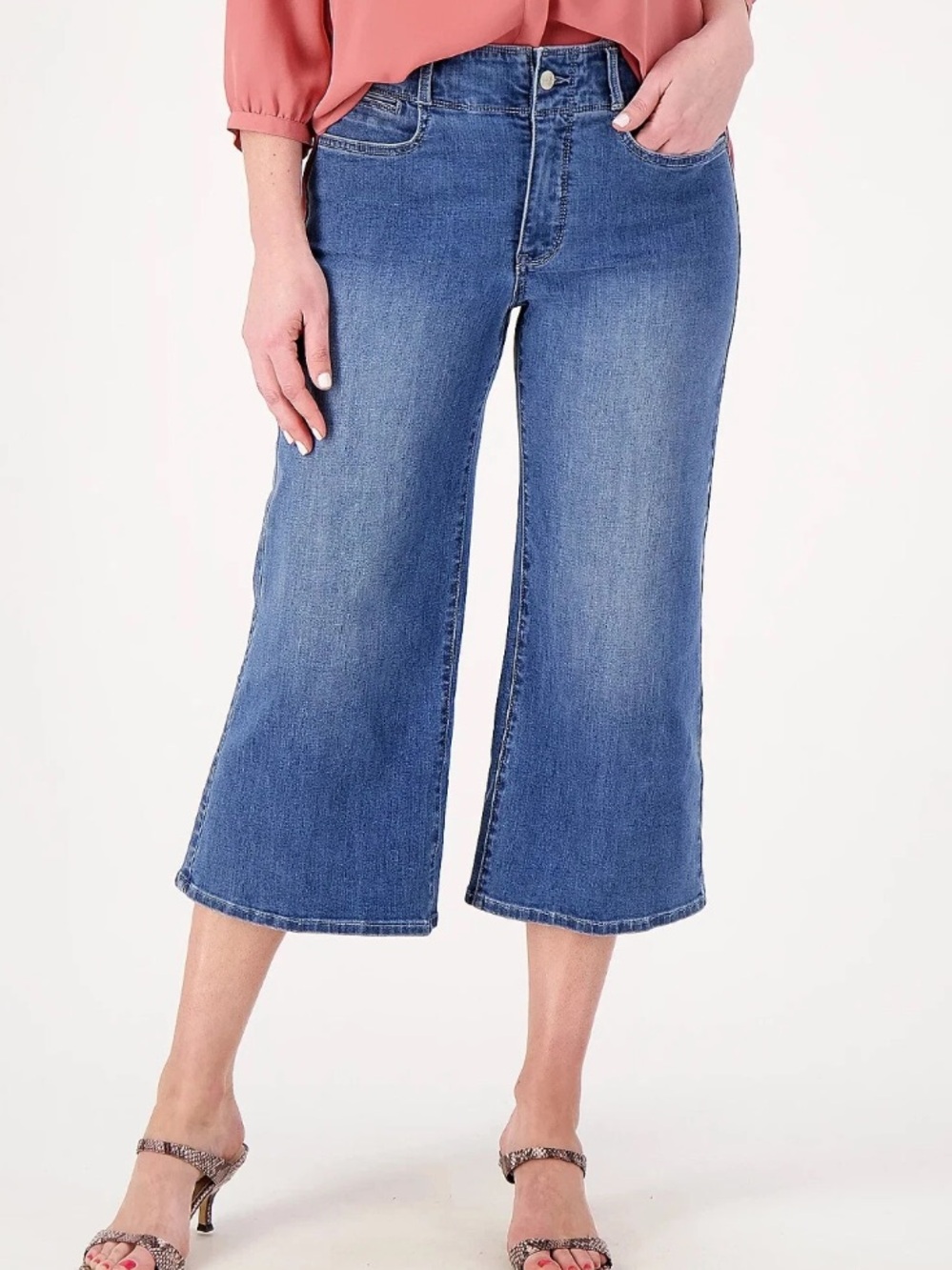 EUC NYDJ Wide Leg Capri (size 12 petite)
